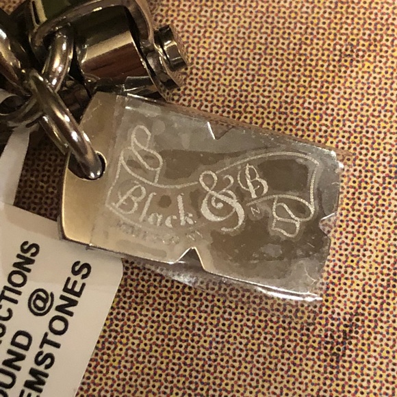 B&B Mens Bracelet 9" Axle Link Stainless Steel NWT - Picture 4 of 5